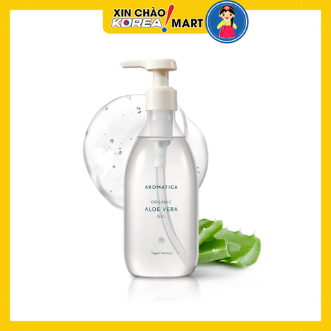 Gel l� hội l�m dịu da mặt v� body Aromatica 95% organic aloe vera gel 300ml | 아로마티카 95% 유기농 수딩 알로에 베라 젤 300ml