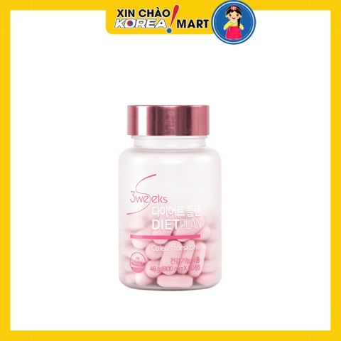 Vi�n uống giảm c�n 3Weeks Diet Plan 48g | 3Weeks Diet Plan 다이어트 플랜 48g (800mg x 60정)